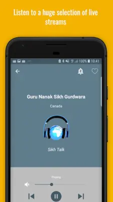 Sikh Radio ਸਿੱਖ ਰੇਡੀਓ android App screenshot 1